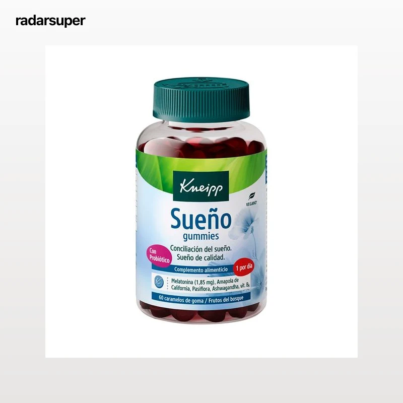 KNEIPP Complemento nutricional en formato gummie con sabor a frutos del bosque, que ayuda a conciliar el sueño 60 uds.