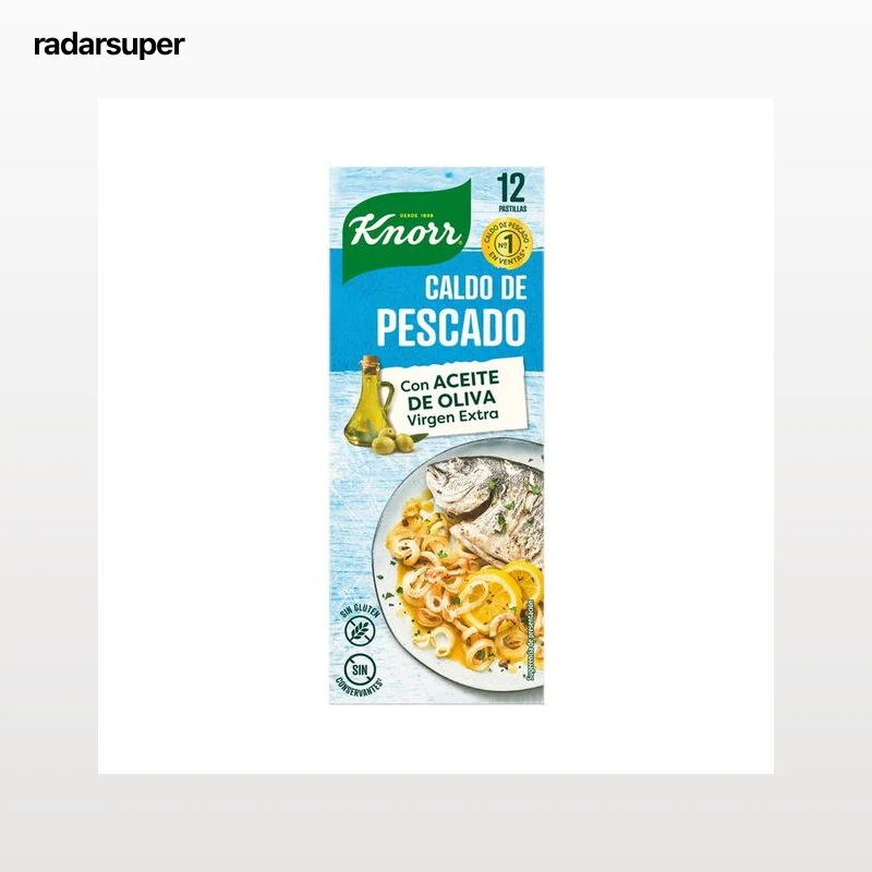 KNORR Caldo de pescado pack de pastillas 12 uds. 120 g.