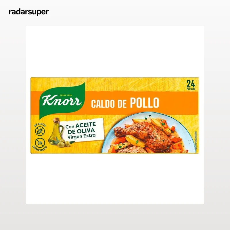 KNORR Caldo de pollo en pastillas 24 uds.