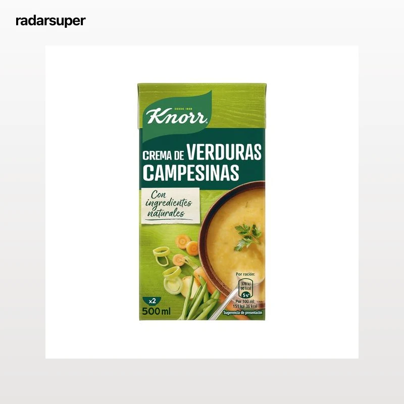 KNORR Crema de verduras campesinas 500 ml.