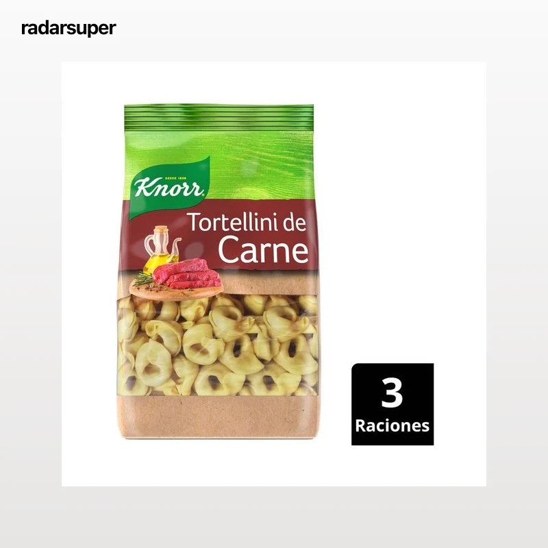 KNORR Pasta Tortellini rellenos carne KNORR 250 g.