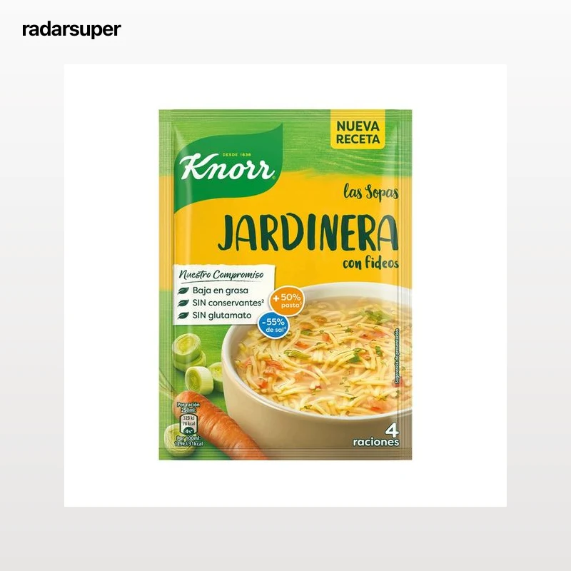 KNORR Sopa Jardinera con fideos 33 g.