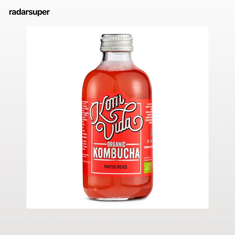 Kombucha con frutos rojos Komvida 250 ml