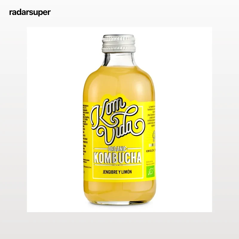 Kombucha con jengibre y limón Komvida 250 ml