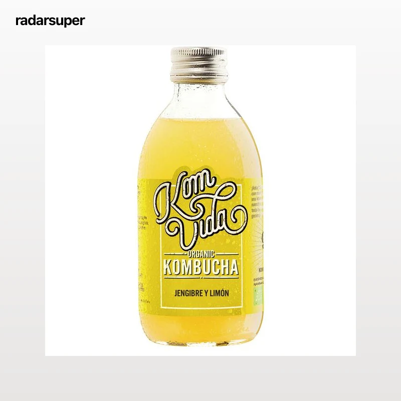 Kombucha Komvida 250ml jengibre y limón