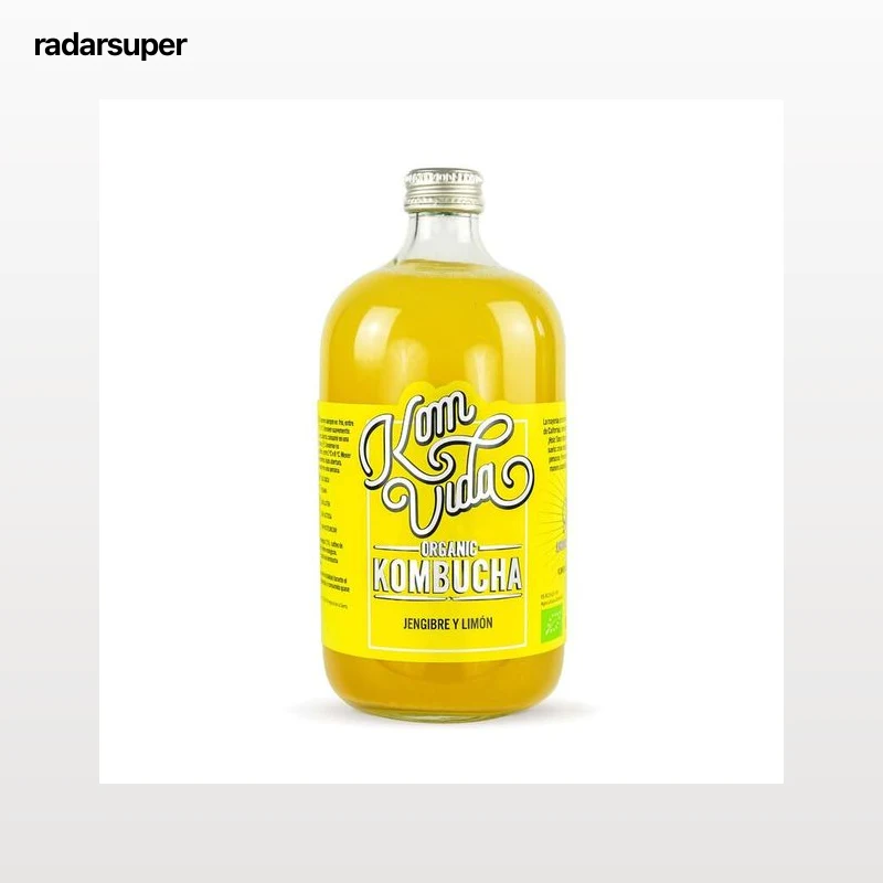 Kombucha Komvida 750ml jengibre y limón