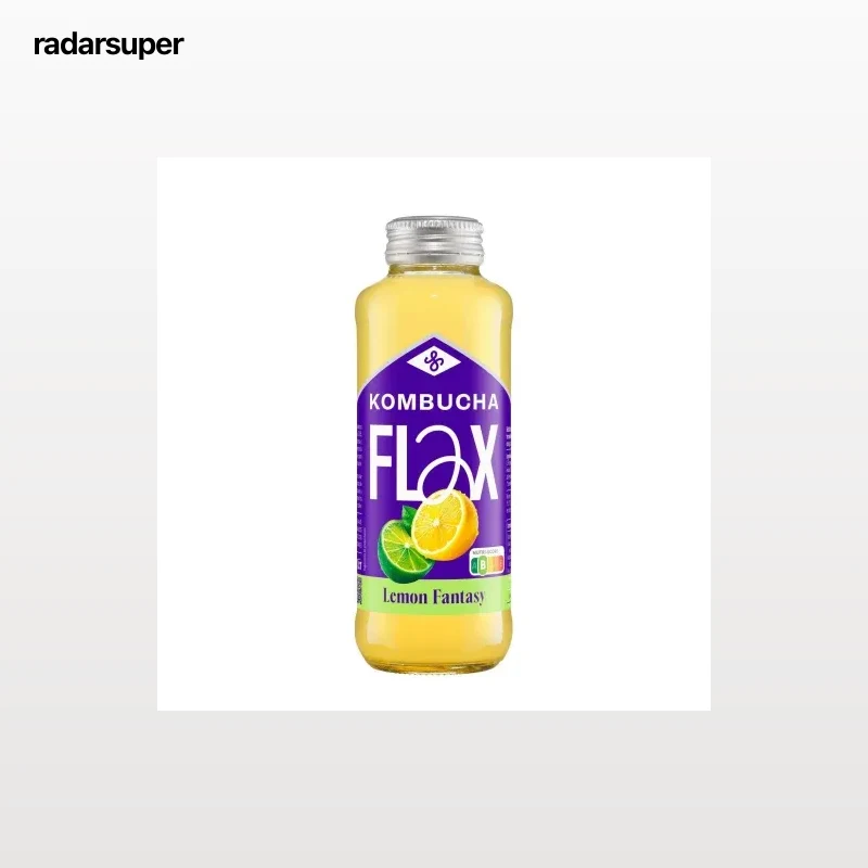 Kombucha lemon fantasy Flax & Kale botella 33 cl.