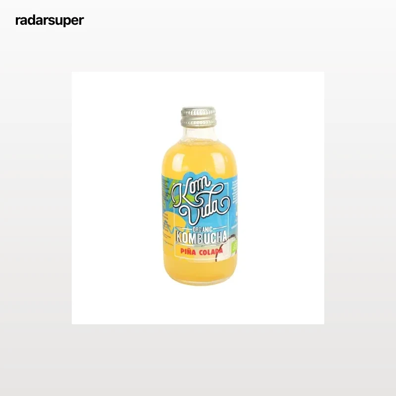 Kombucha piña colada ecológico Komvida 25 cl.