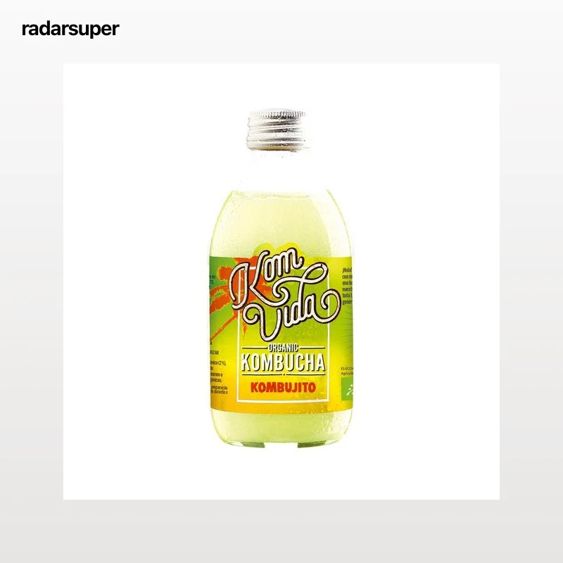 KOMVIDA Kambucha (bebida a partir de té) ecológica Kombujito 250 ml.