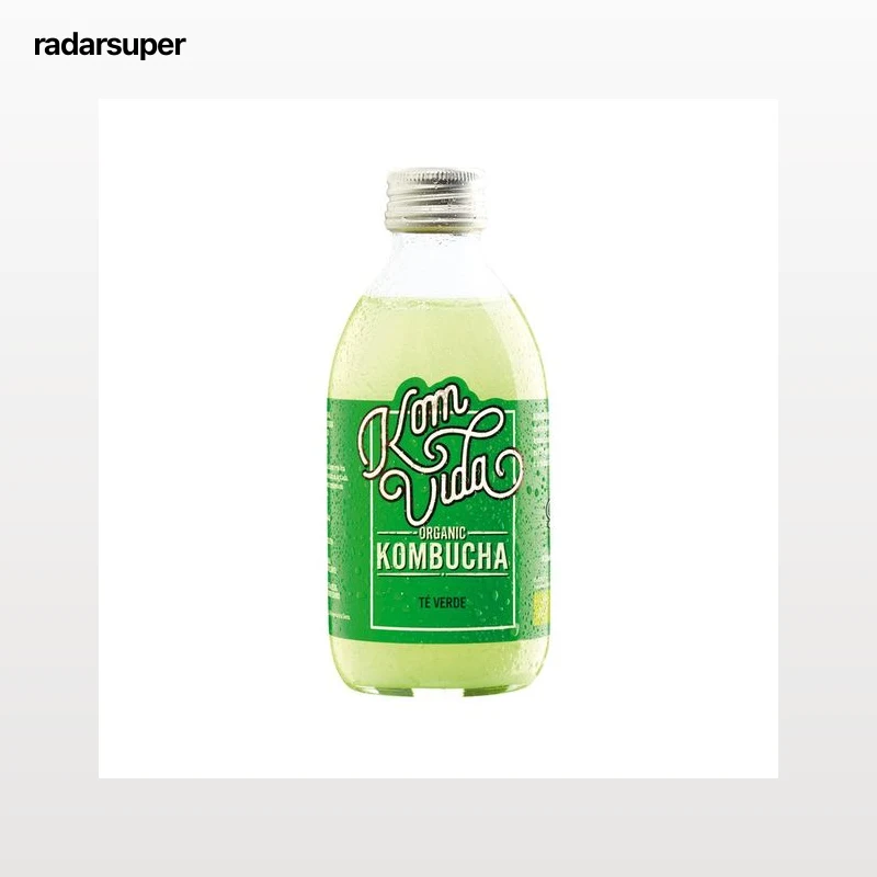 KOMVIDA Kombucha (bebida a partir de té) ecológica té verde 750 ml.