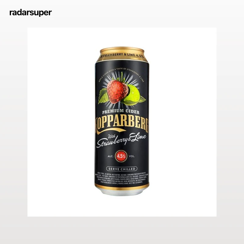 KOPPARBERG Sidra premium con zumo de fresa y lima lata 50 cl.