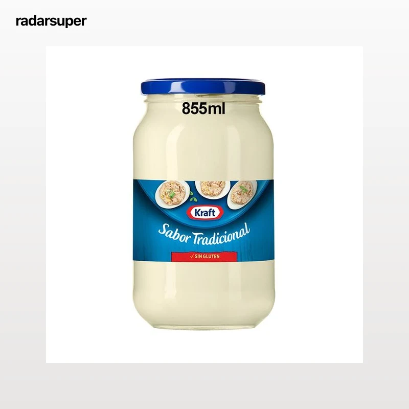 KRAFT Mayonesa fina tradicional sin gluten 855 ml.