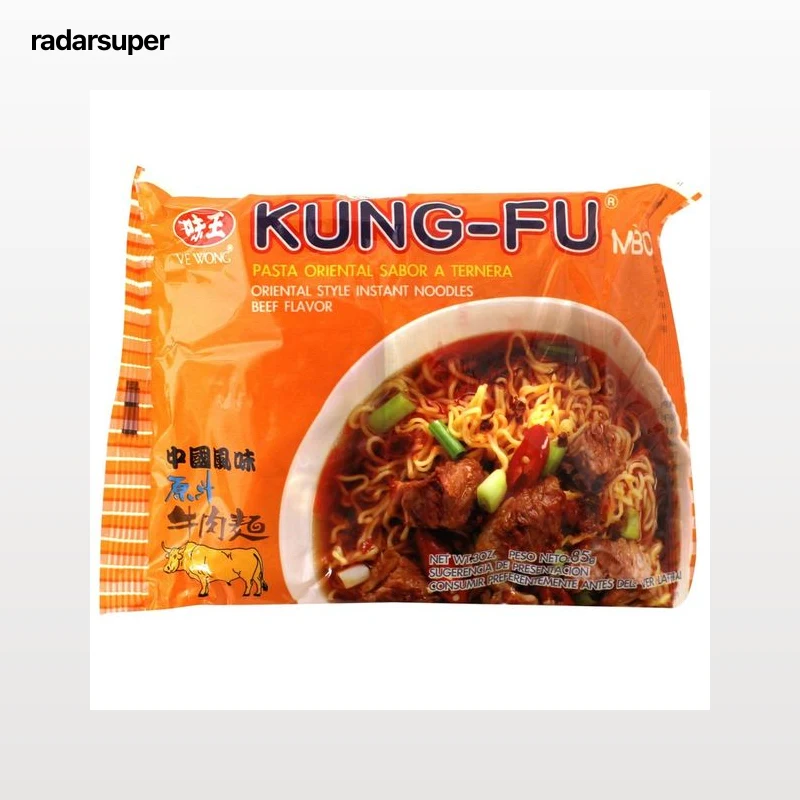 KUNG-FU Pasta oriental con sabor a ternera 85 g.