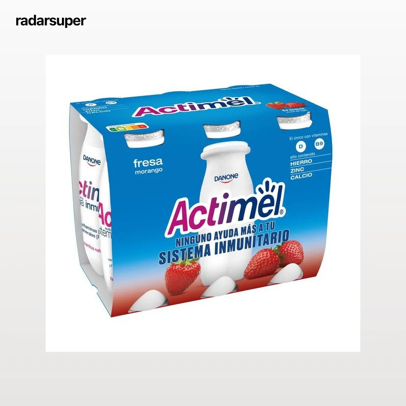 L Casei Actimel Danone pack 6 fresa