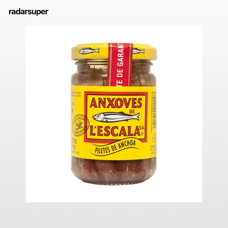 L'ESCALA Filetes de anchoa en aceite de oliva 90 g.