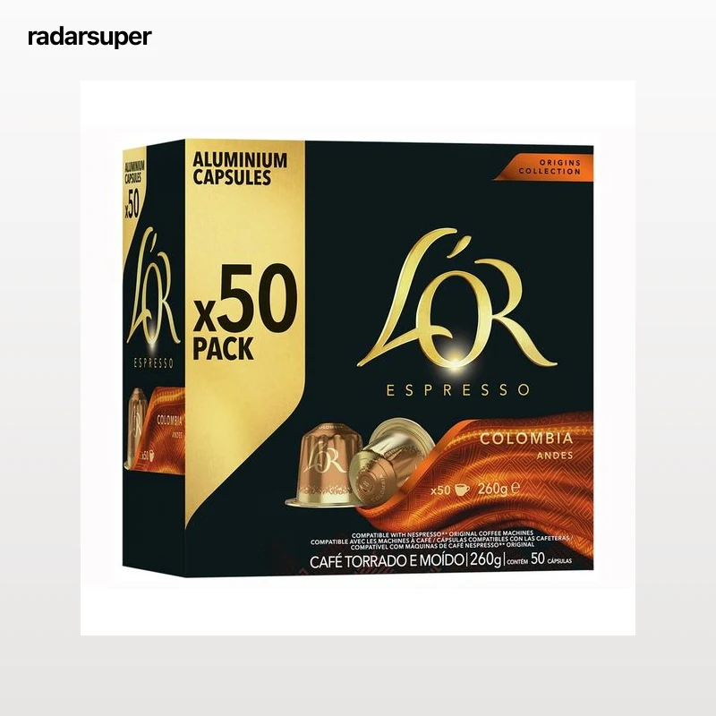 L'OR Café en cápsula Colombia 50 uds. 260 g.