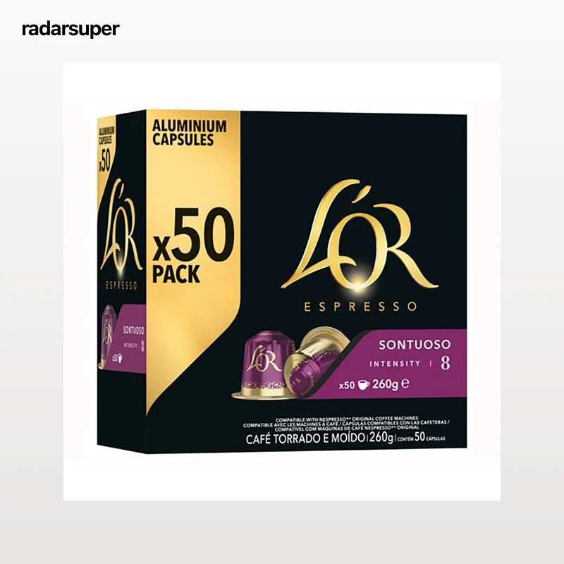 L'OR Café en cápsulas sontuosa 50 uds. 260 g.