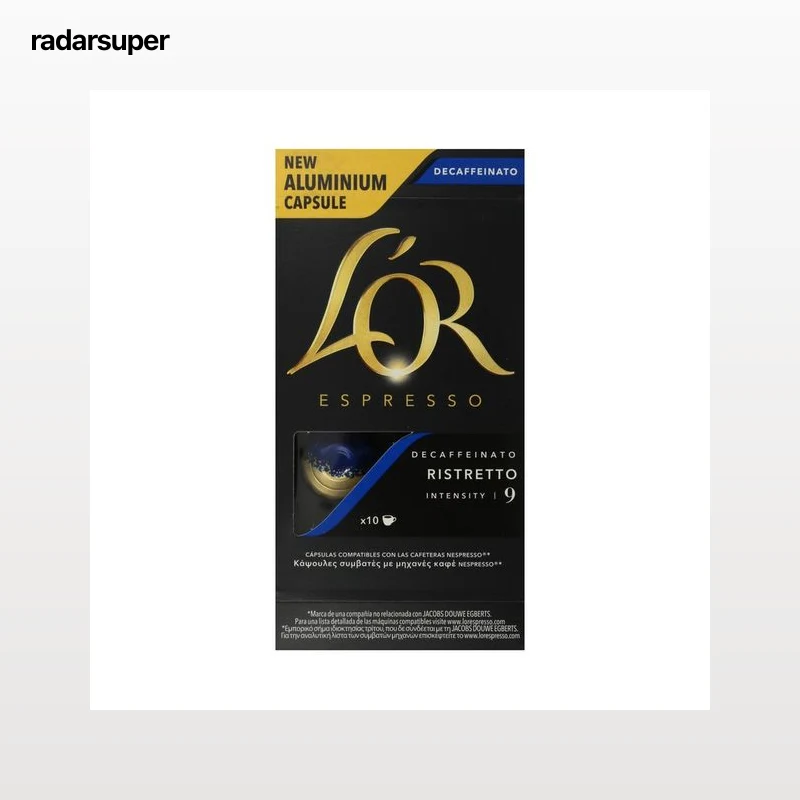 L"OR ESPRESSO Café en cápsulas Descafeinado Ristretto I9, 10 uds.