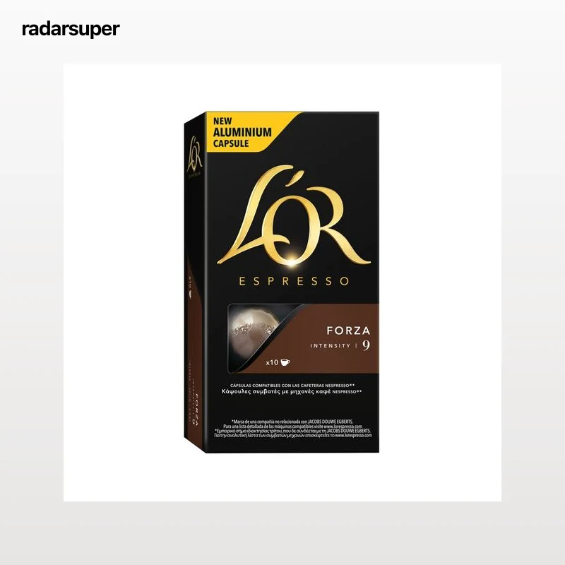 L"OR ESPRESSO Café en cápsulas Forza I9, 10 uds.