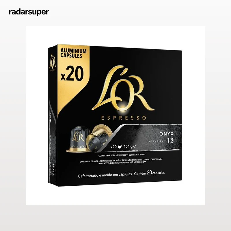 L"OR ESPRESSO Café en cápsulas Onyx I12, 20 uds.