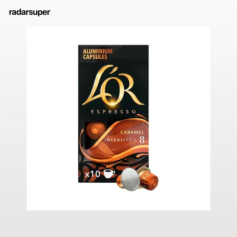 L"OR ESPRESSO Café en cápsulas sabor caramelo 10 uds. 52 g.