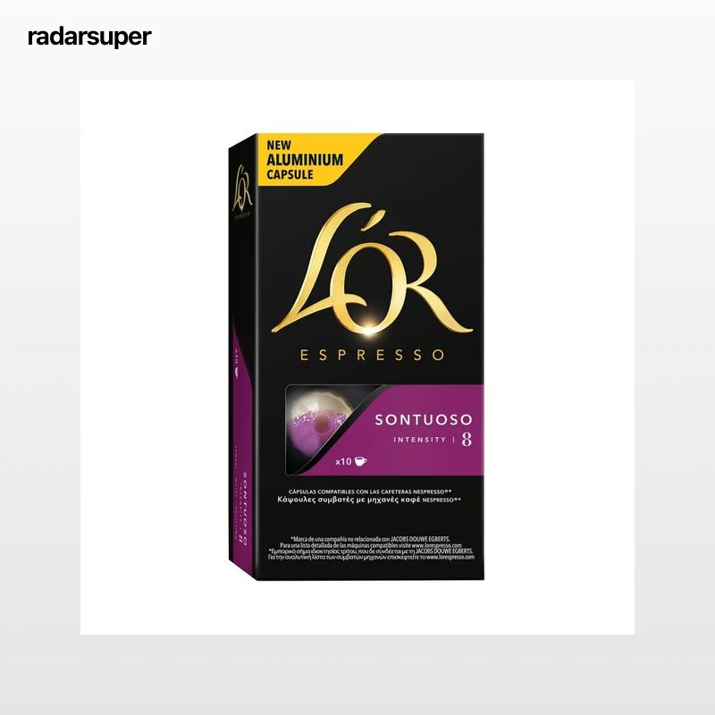 L"OR ESPRESSO Café en cápsulas Sontuoso I8, 10 uds.