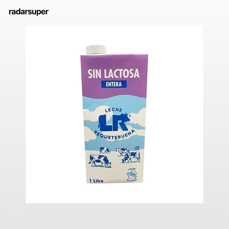 L.R. Leche entera de vaca, sin lactosa 1l.