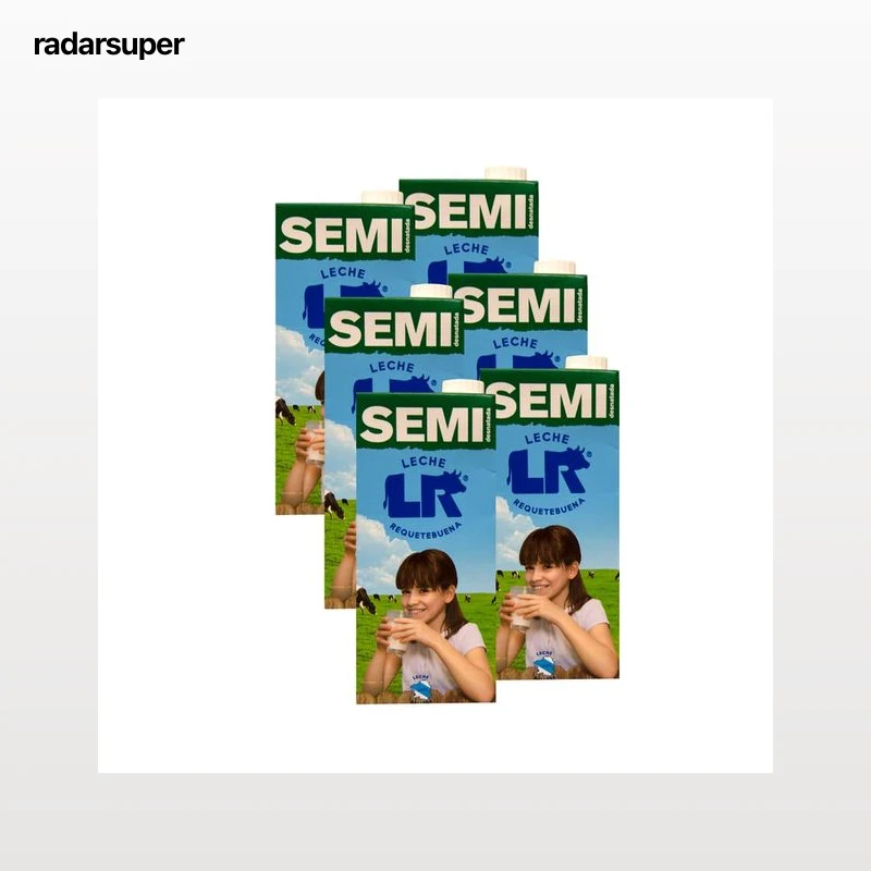 L.R. Leche semidesnatada 6 x 1 l.