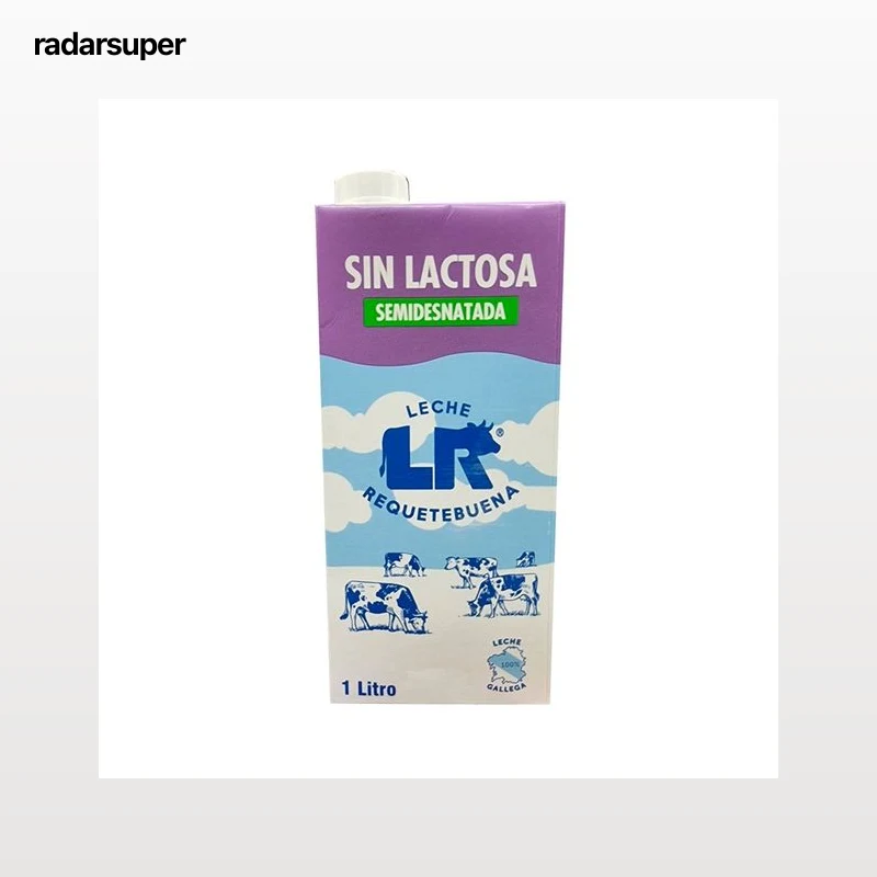 L.R. Leche semidesnatada de vaca, sin lactosa 1l.