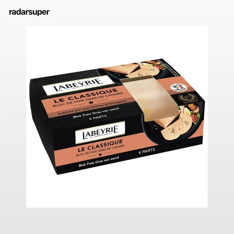 LABEYRIE Tarrina de foie gras de pato con un toque de armagnac LABEYRIE 150 g.