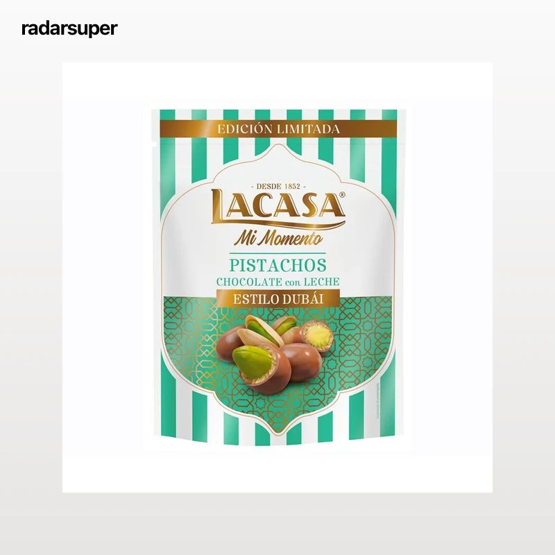 LACASA Grajea de chocolate con pistacho estilo Dubai 100 g.