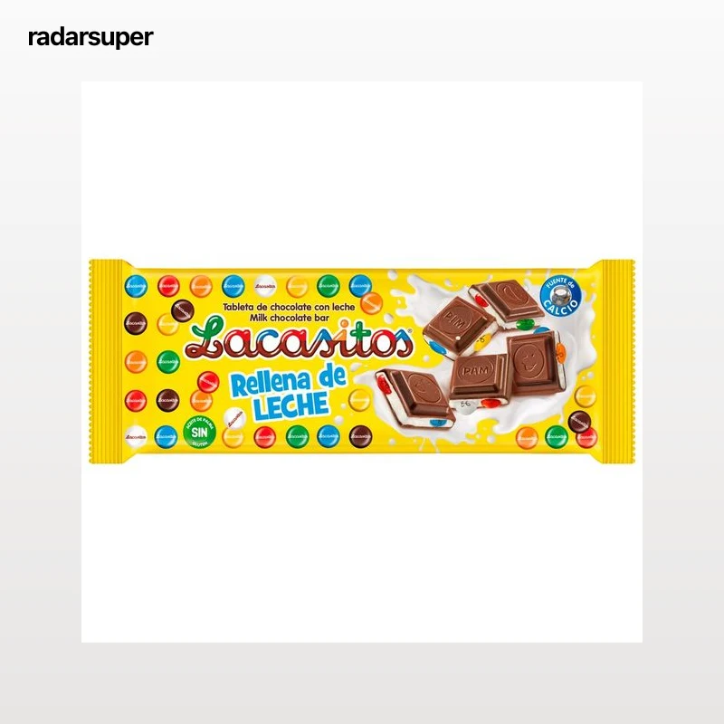 LACASITOS chocolate con leche relleno 100 g.