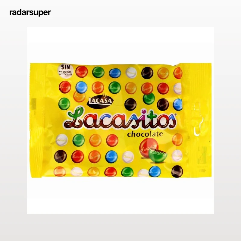 LACASITOS Grageas de colores con chocolate 100 g.