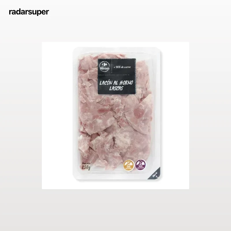 Lacón al horno en Lascas en lonchas Carrefour El Mercado sin gluten y sin lactosa 250 g