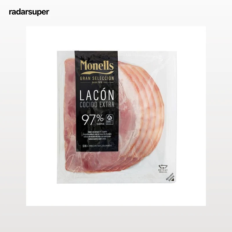 Lacón cocido extra con 97% carne Monells 140g