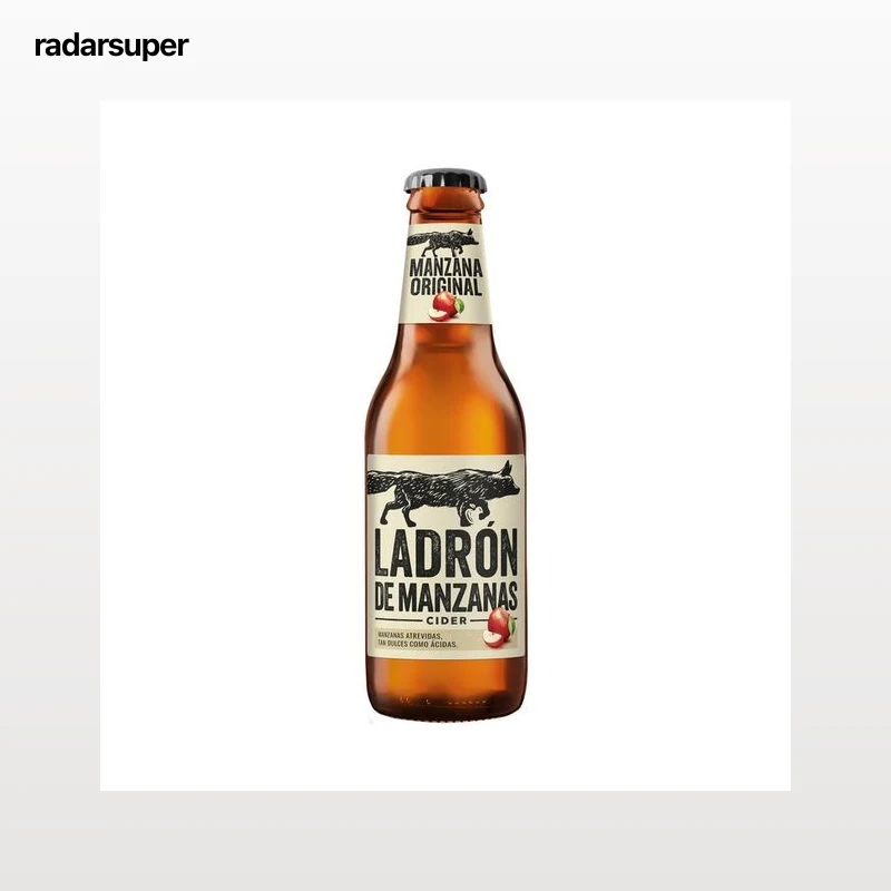 LADRÓN DE MANZANAS Cider de manzanas ácidas y dulces botella 25 cl.