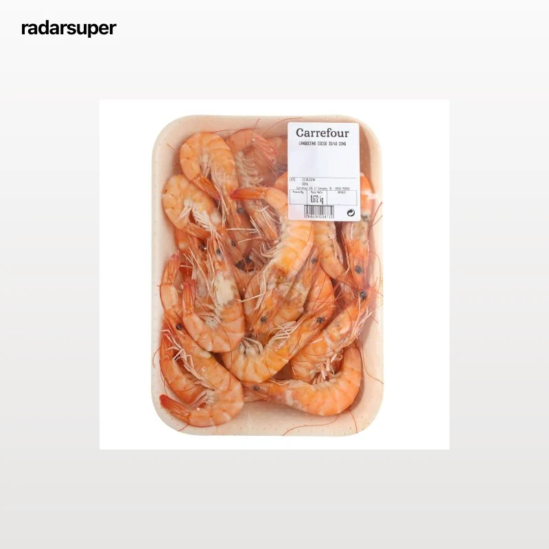Langostino cocido congelado (30/40 ud) Pescatrade 1 kg aprox