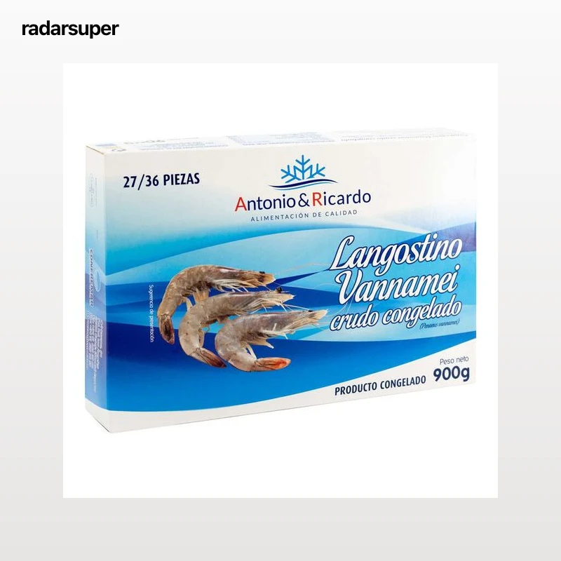 Langostino crudo Antonio y Ricardo 900g 27/36 piezas