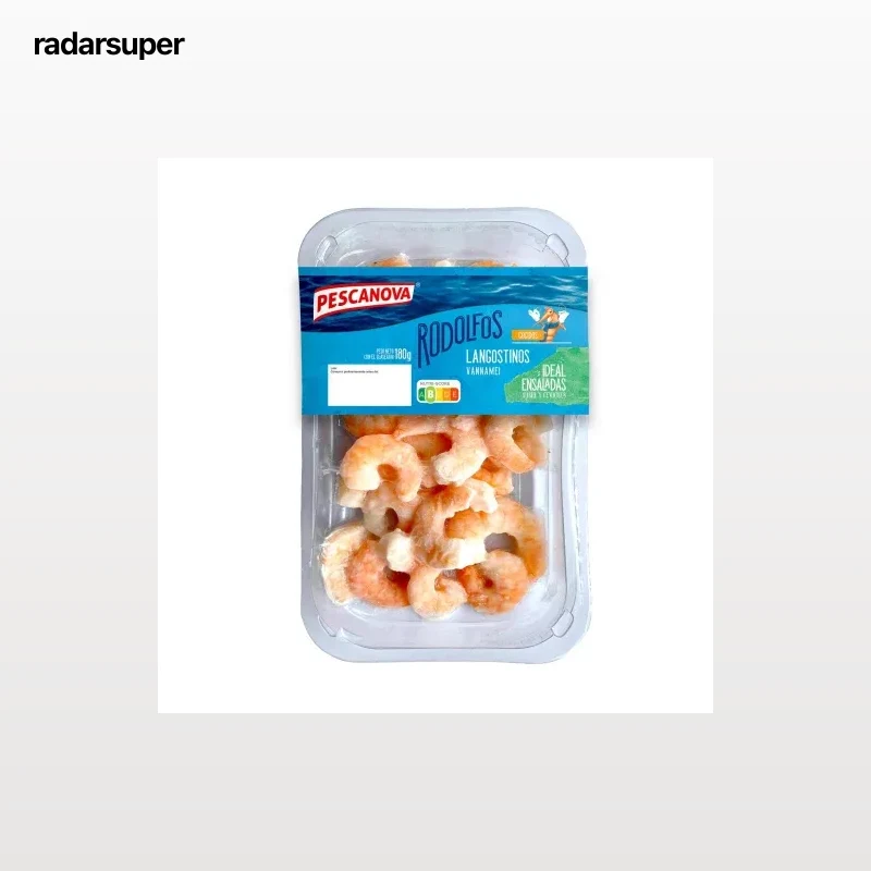 Langostino vannamei congelado Pescanova 180 g.
