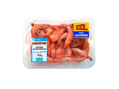 Langostinos cocidos