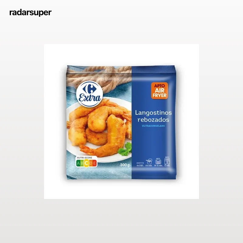 Langostinos rebozados Carrefour 300 g.
