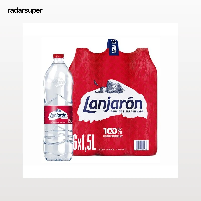 LANJARÓN Agua mineral pack de 6 uds x 1,5 l.