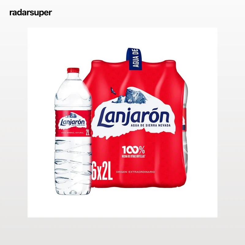 LANJARÓN Agua mineral pack de 6 uds. x 2 l.