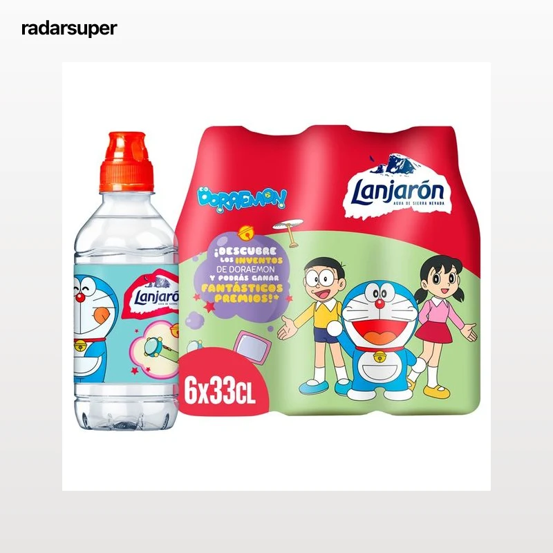 LANJARÓN Agua mineral sport infantil pack de 6 uds. x 33 cl.
