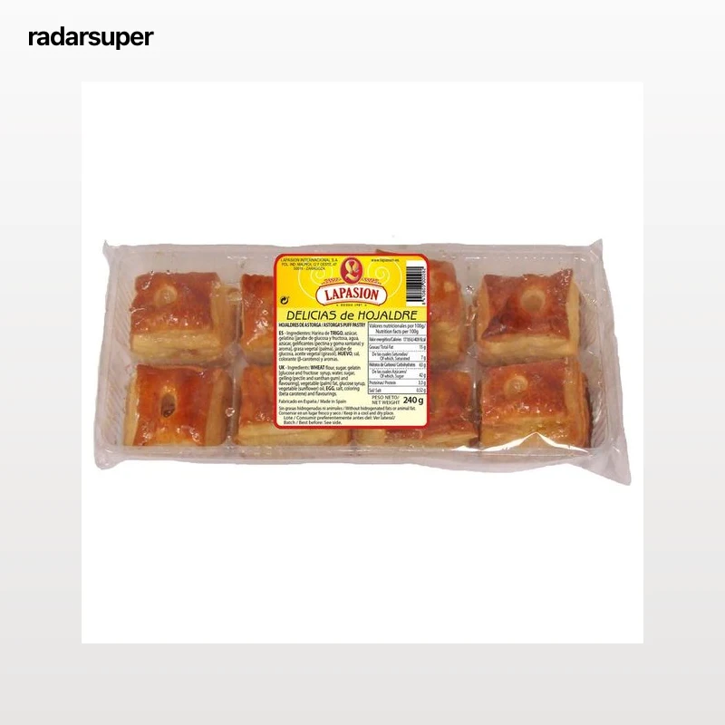 LAPASION Hojaldres de miel 8 uds. 240 g.