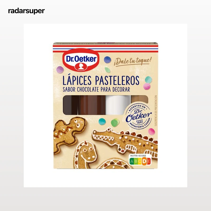 Lápices de chocolate pasteleros Dr Oetker 4uds