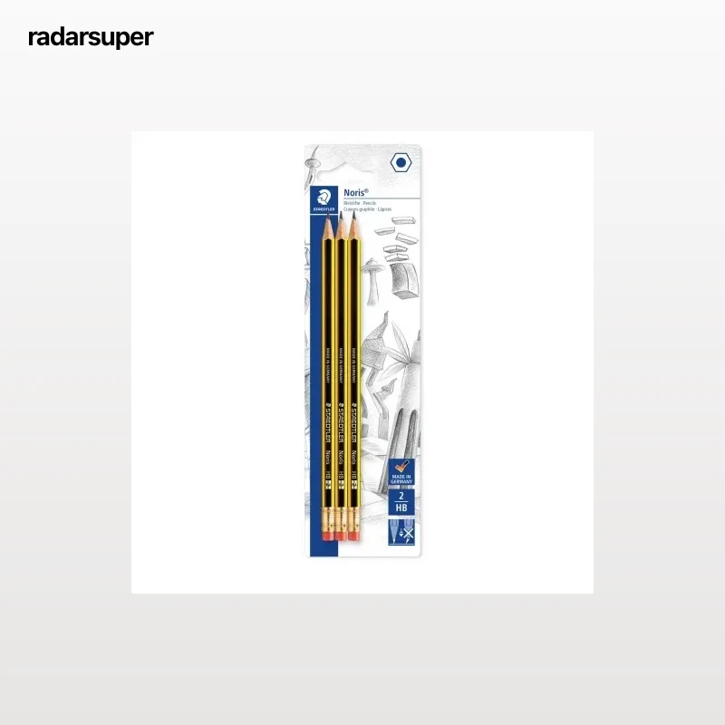 Lápices Grafito con Goma HB Staedtler Noris 3 uds