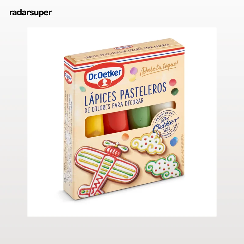 Lápices pasteleros de colores Dr. Oetker 76 g