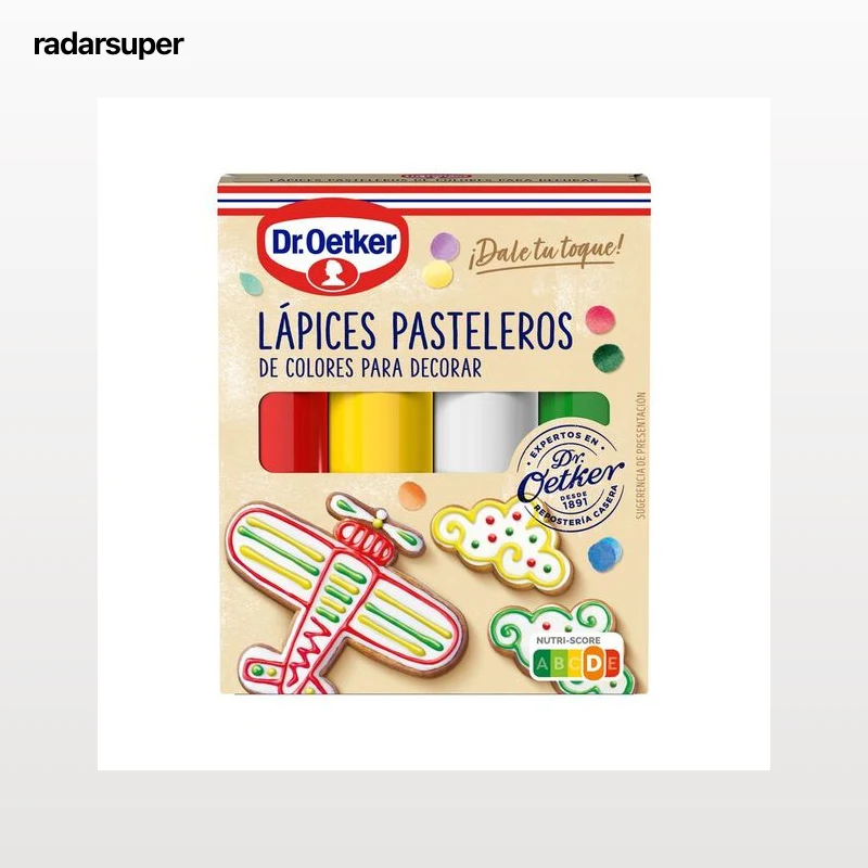 Lápices pasteleros de colores Dr Oetker 76g