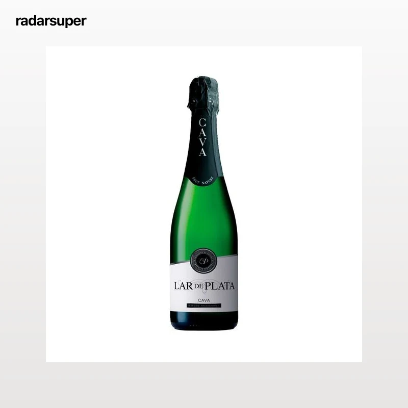 LAR DE PLATA Cava brut nature, elaborado en Extremadura botella 75 cl.